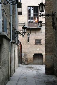 Calle del Pabostria, en el Casco Viejo de Zaragoza